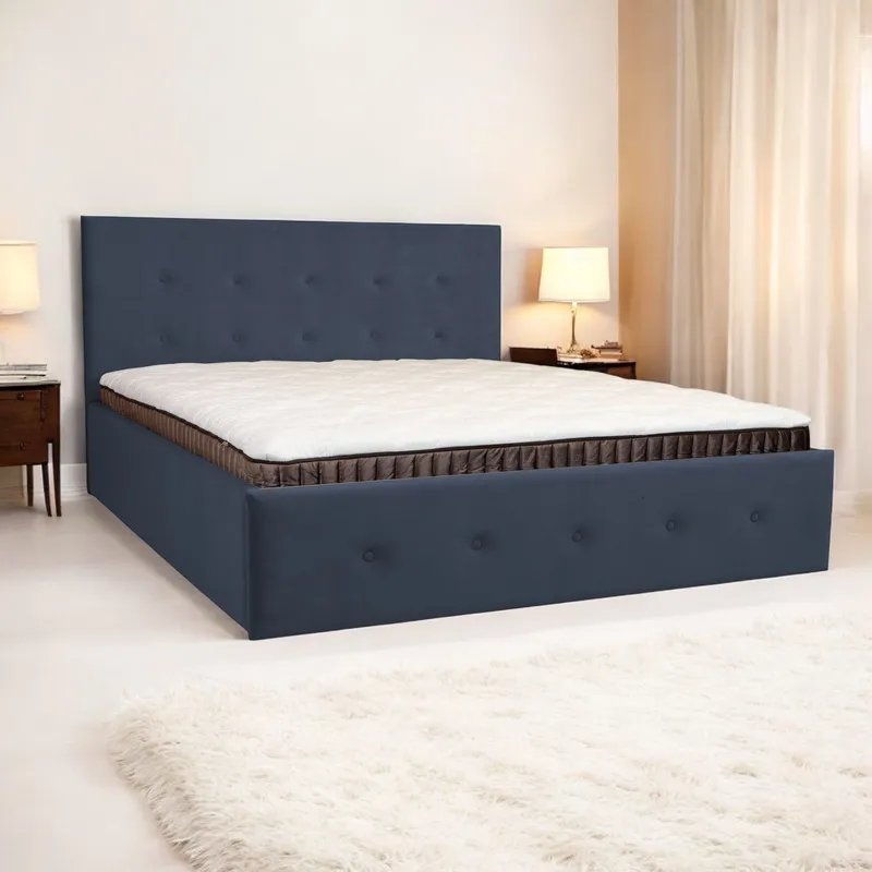 Bed with Storage Poga Gray 160