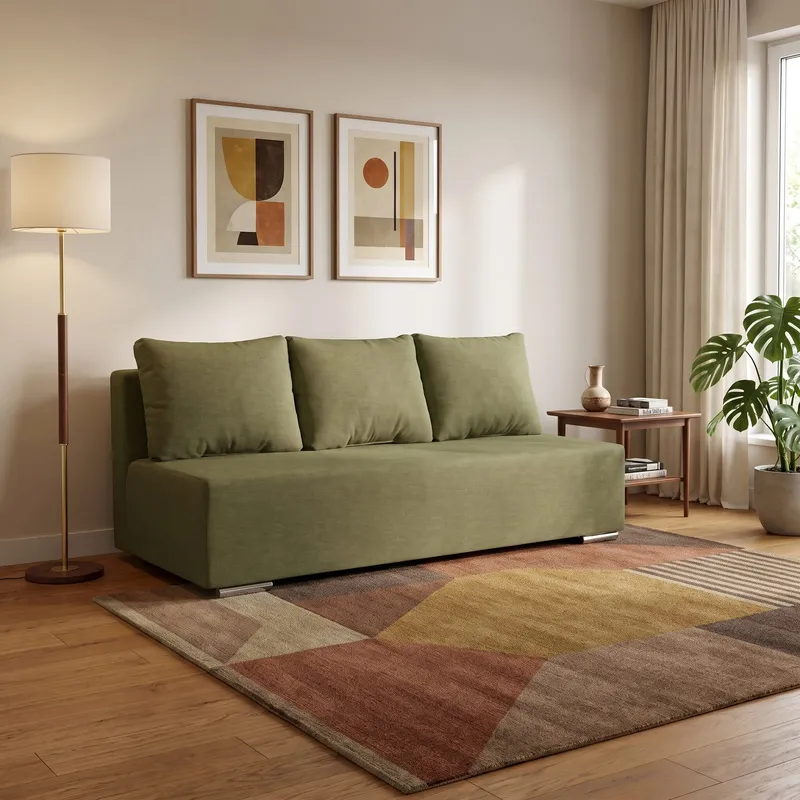 Diivanvood Kvadrats Roheline XL (160 cm)