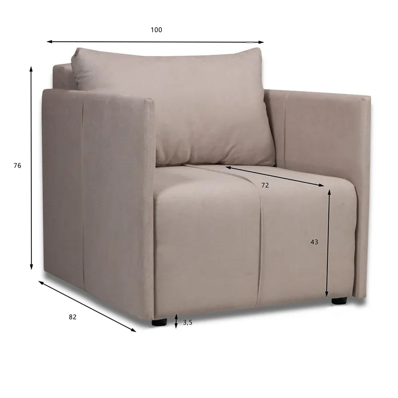 Product dimensions diagram