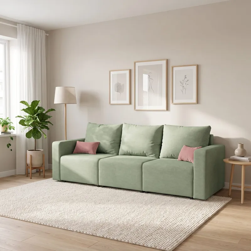 Modulaarne diivan Modul 2400 Türkiissinine Standard (145 cm)