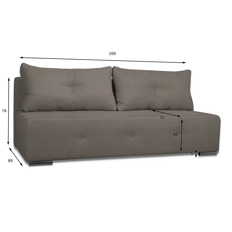 Product dimensions diagram