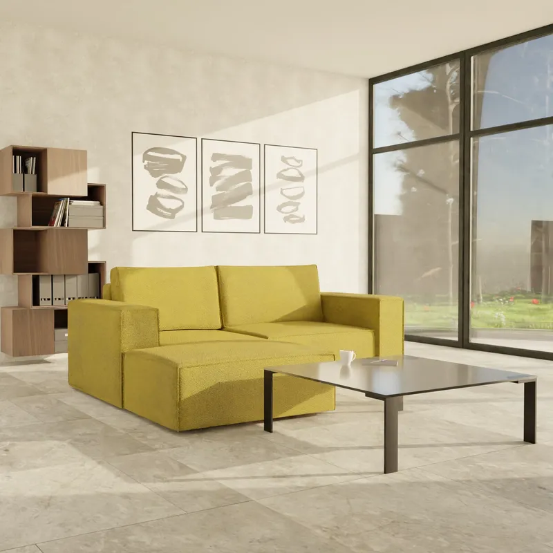 Modulaarne diivan Ven n3 Nurgaga Sinepipruun