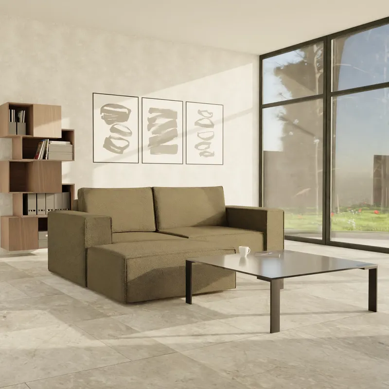 Modulaarne diivan Ven n3 Nurgaga Pruunikas