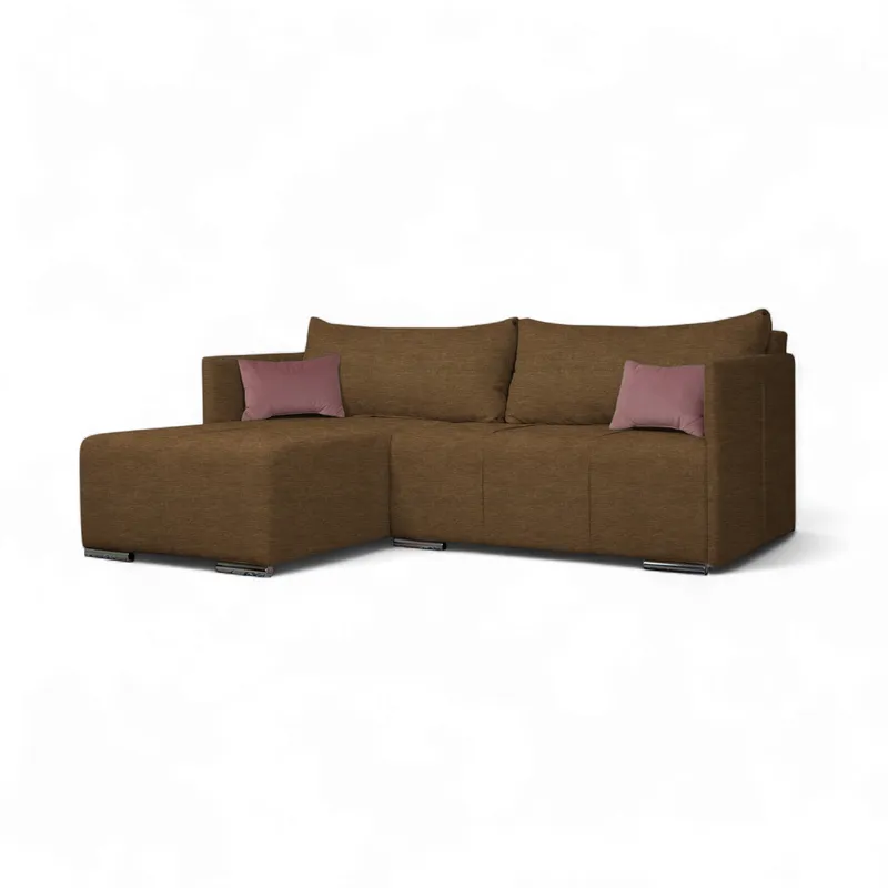 Corner Sofa Deka-Sturis Brown Standard (145cm)