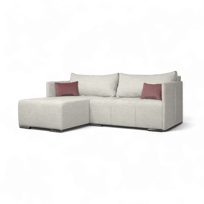 Corner Sofa Deka-Sturis Light gray Standard (145cm)