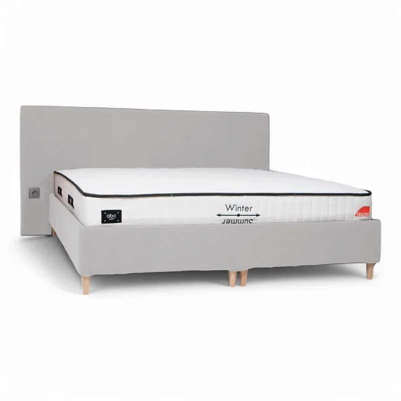 Voodi kastiga Sandra Classic Helehall 180