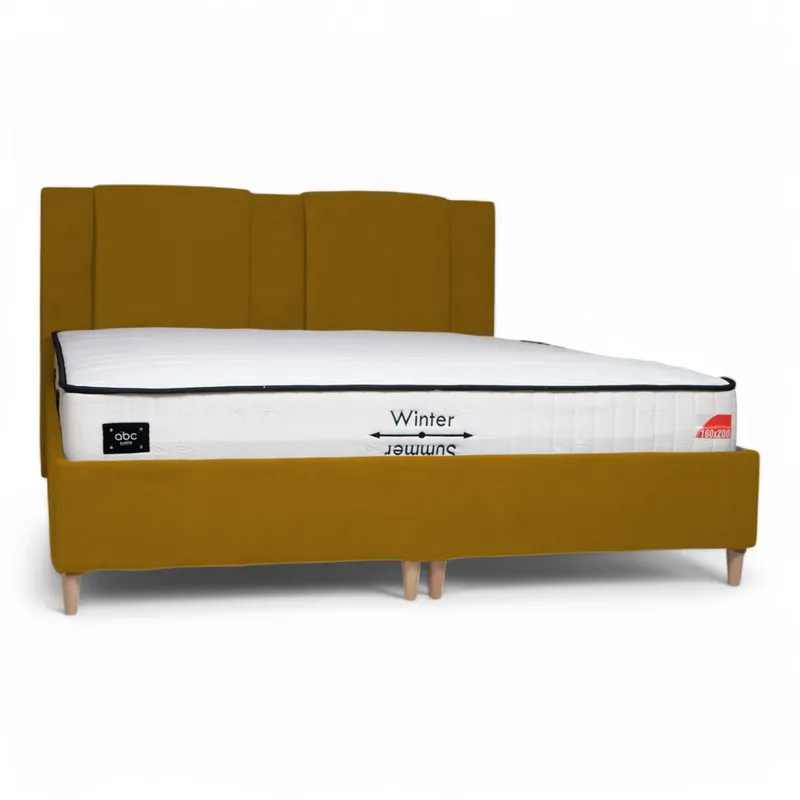 Voodi kastiga Toma Classic Kollane 140