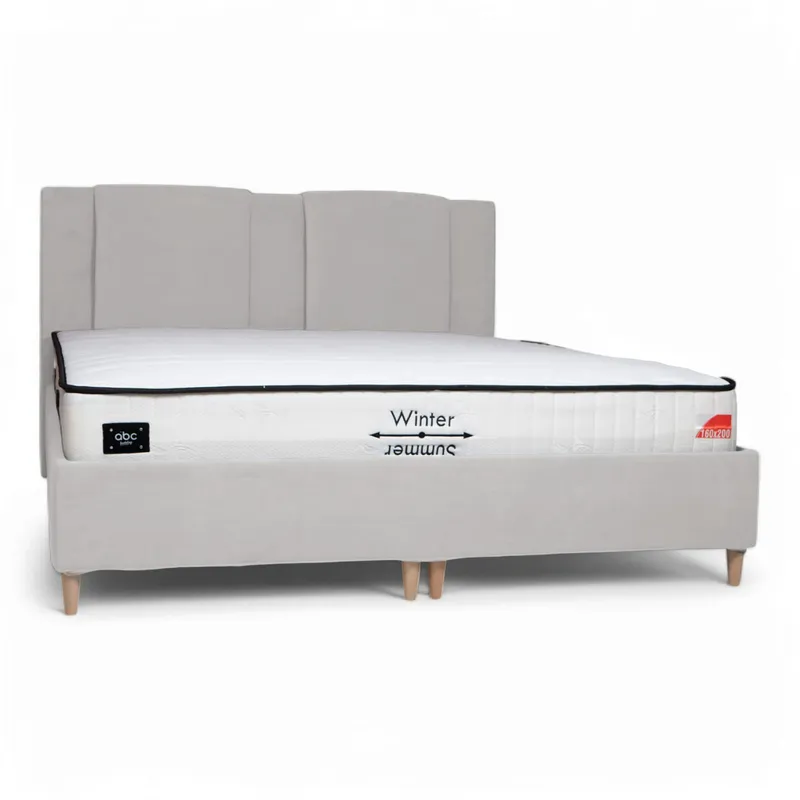Voodi kastiga Toma Classic Helehall 140