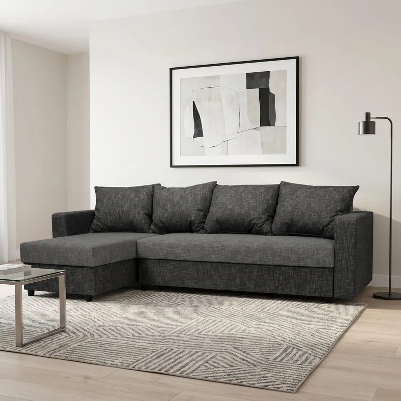 Nurga diivan Lugan+ Kombineeritud hele+tumehallikassinine XL (160 cm)