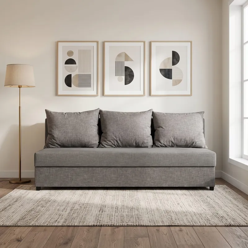 Diivanvood Mini Kombineeritud hele+tumehallikasbeež Standard (145 cm)