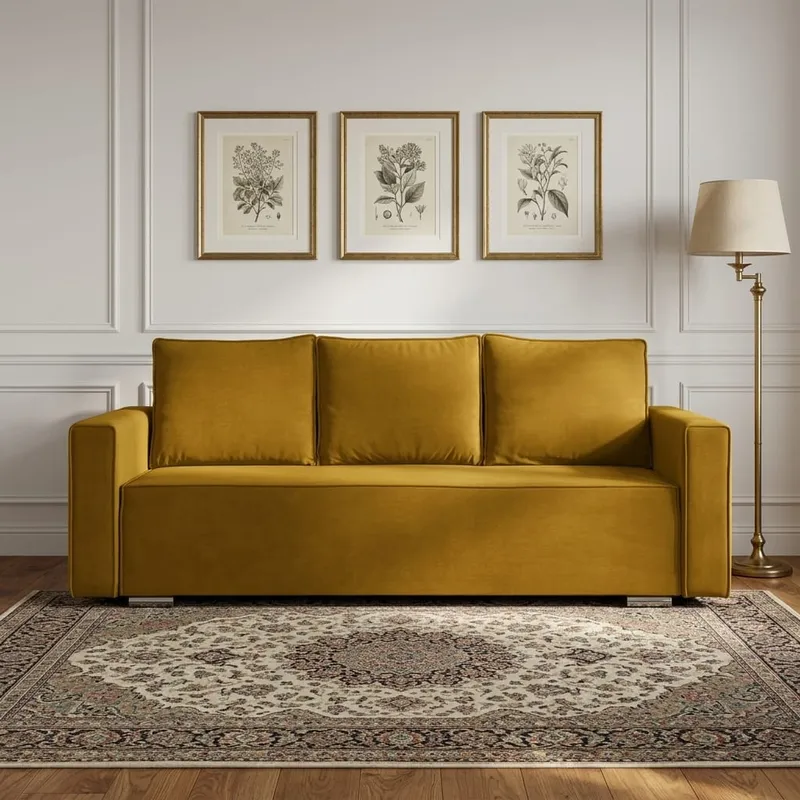 Sofa bed Riko Mustard