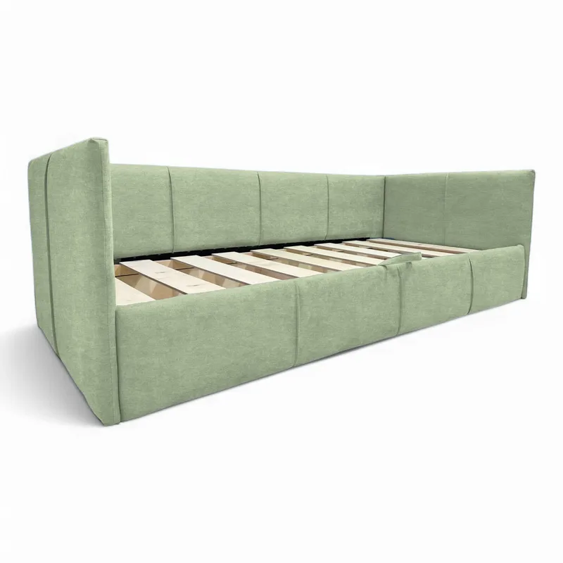 Single bed Teodor Turquoise Without mattress