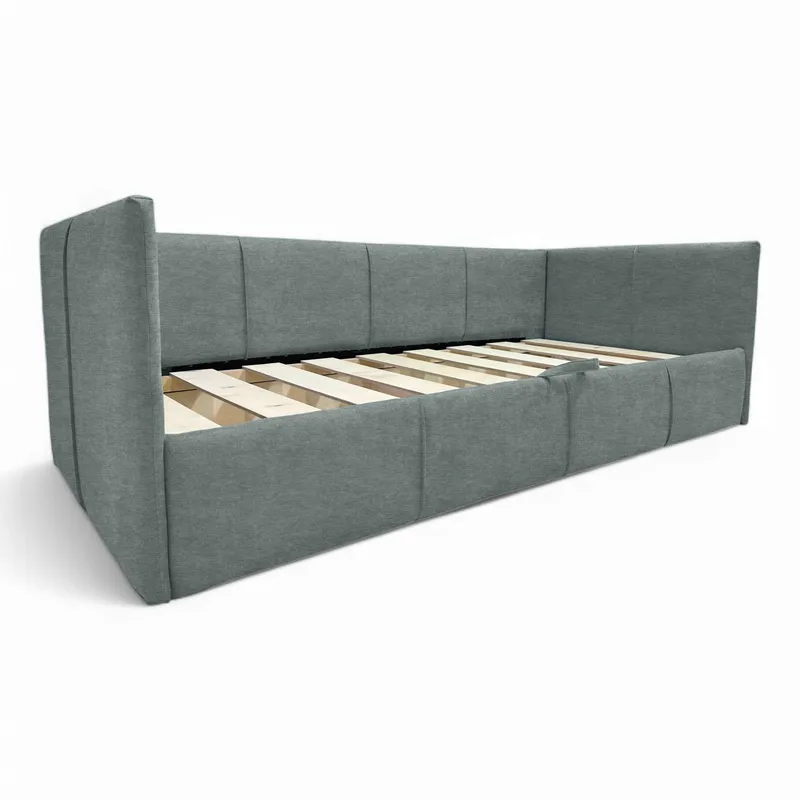 Single bed Teodor Dark gray Without mattress