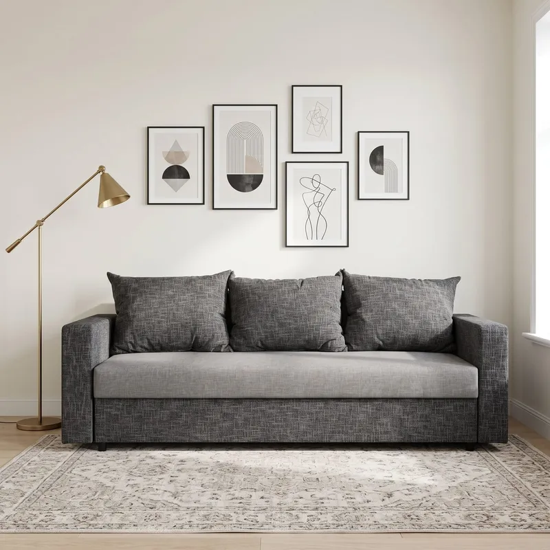 Diivanvood Vuran Kombineeritud hele+tumehallikassinine XL (160 cm)