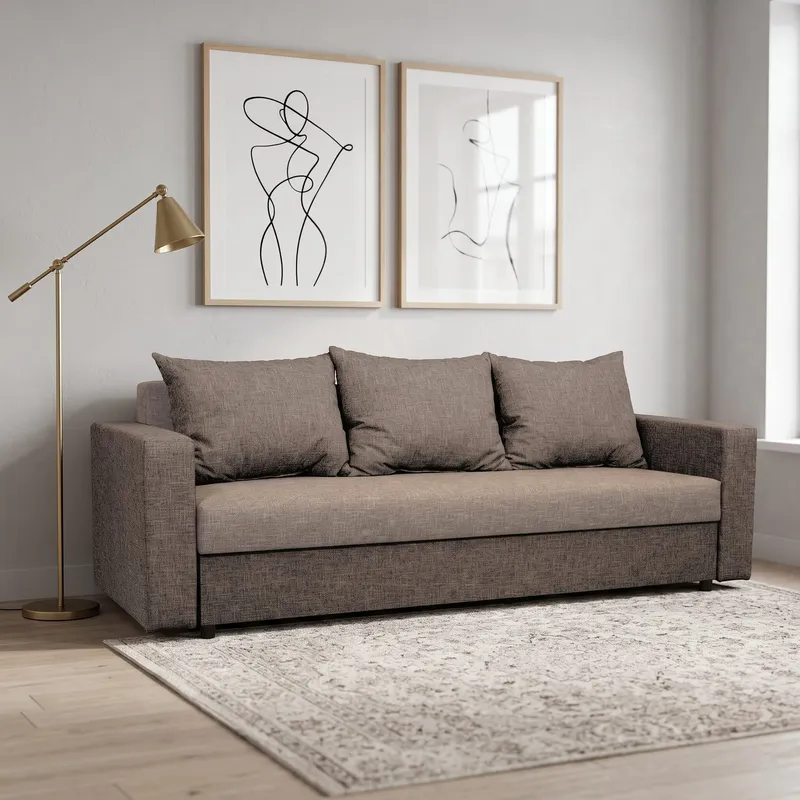 Diivanvood Vuran Kombineeritud hele+tumehallikasbeež XL (160 cm)
